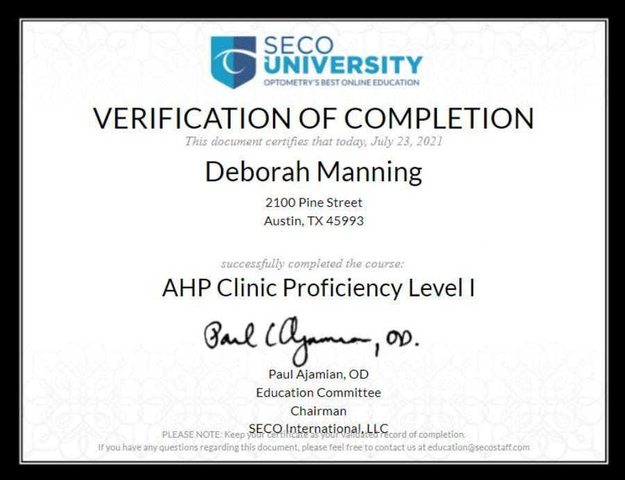 Cert_Proficency_Level1_Demo