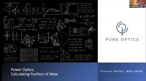 Power Optics: Nominal Versus 3D Position of Wear