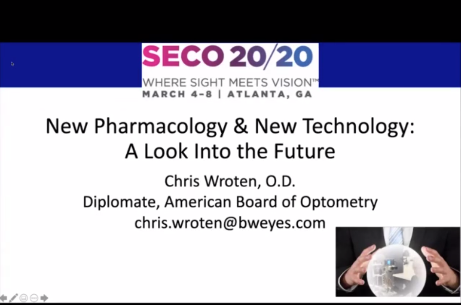 SECO Presents New Technologies and Pharmacology: A Look into the Future (April 2, 2020)